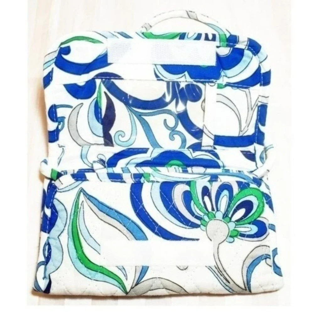 Vera Bradley Wallet Purse Bag Mediteranean Fold over Crossbody - Picture 4 of 10